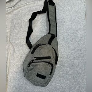 Gray and Black Crossbody Bag